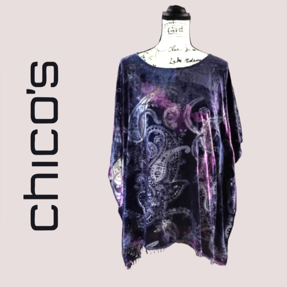 Chico's Tops - Chico's | Paula Velvety Soft Poncho